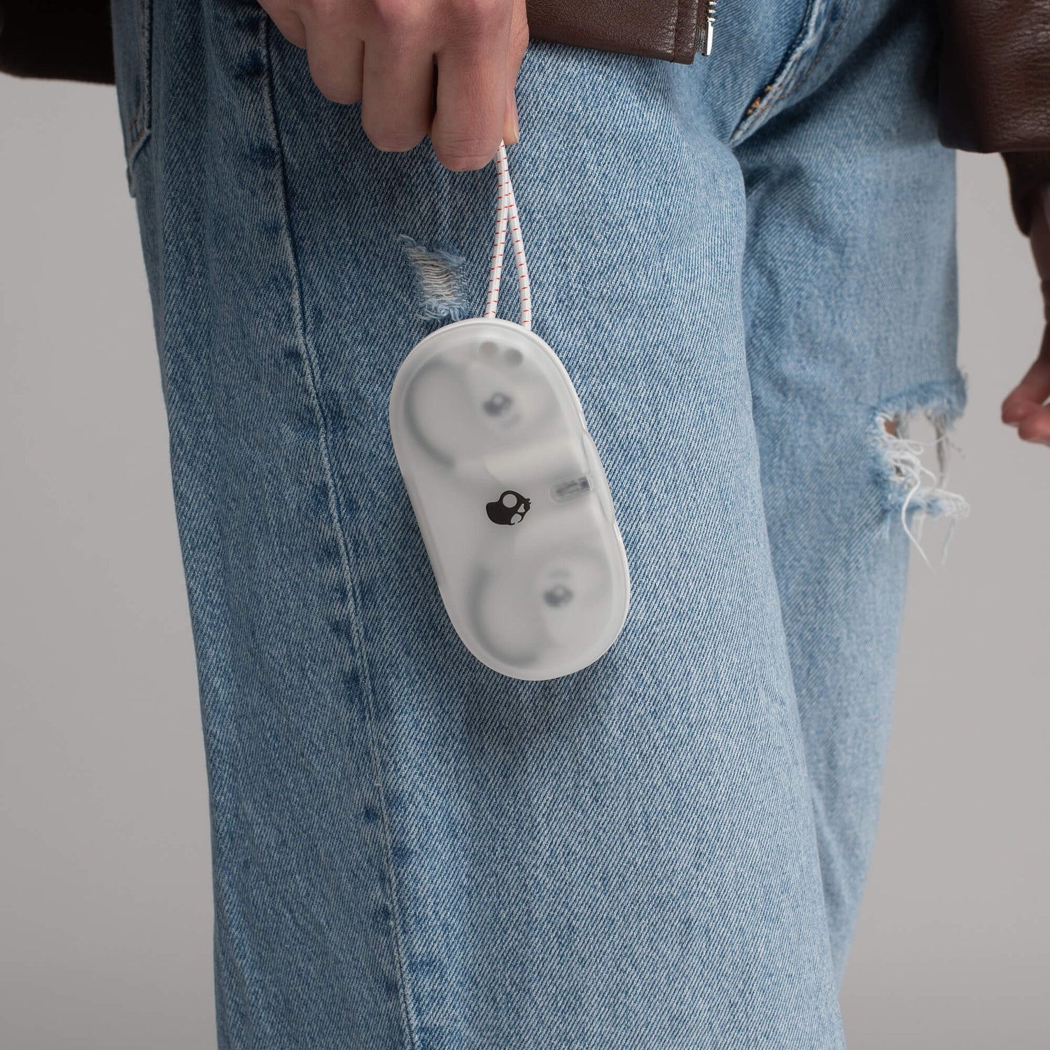 Skullcandy Push 540 Open wireless open-ear headphones with slim pocketable charging case and integrated carry strap for grab-and-go convenience | Bone