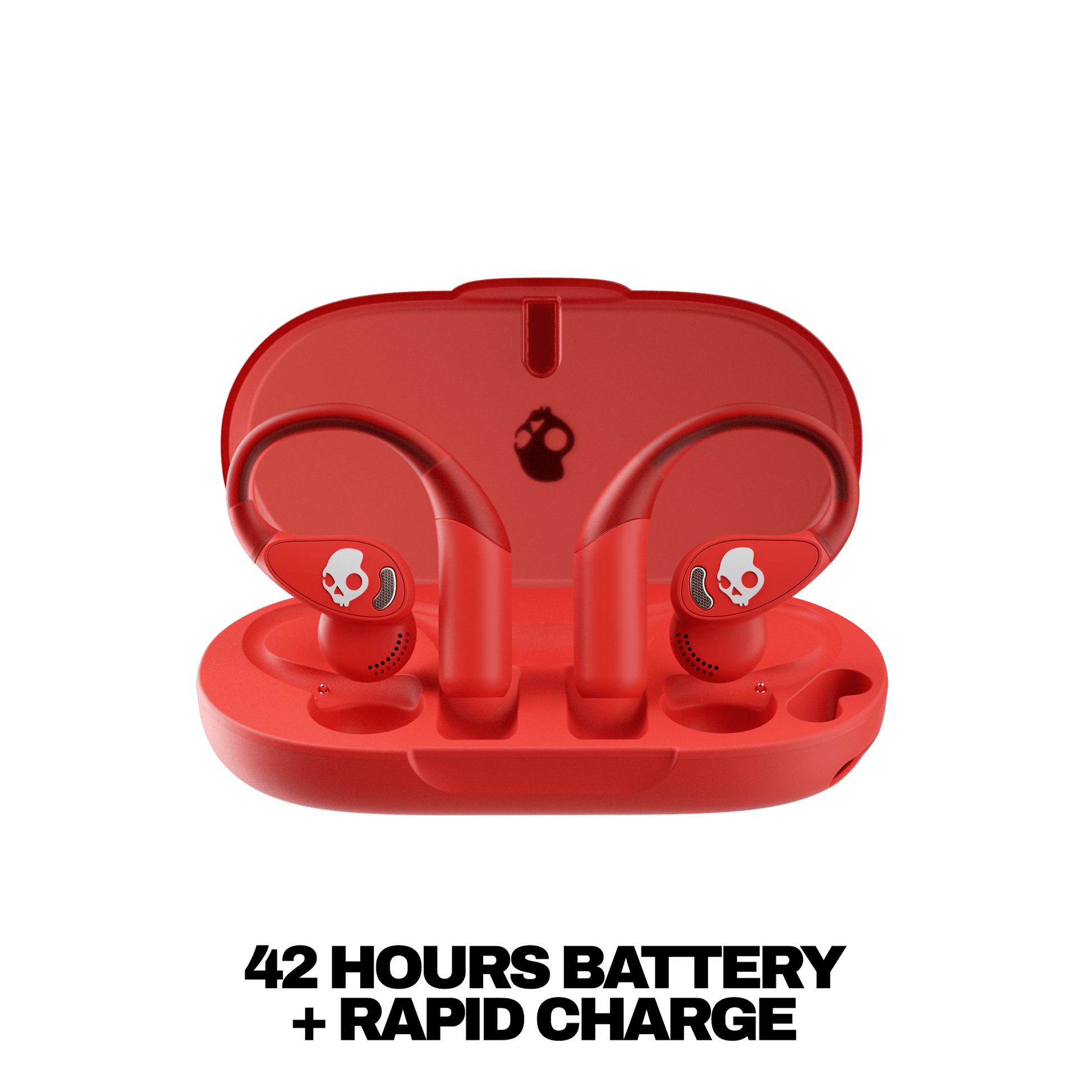 Skullcandy Push 540 Open wireless open-ear headphones with long-lasting battery and compact charging case for all-day performance | Plasma