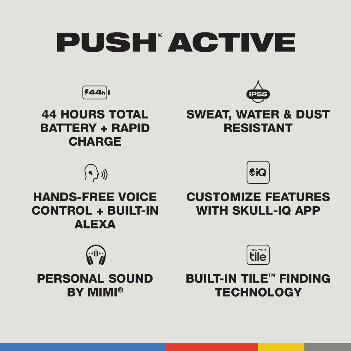 Push® Active | True Wireless Sport Earbuds
