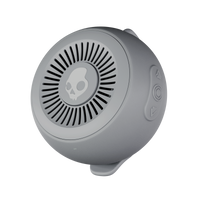 Gray Bluetooth speaker with a brand logo on a white background | Cement