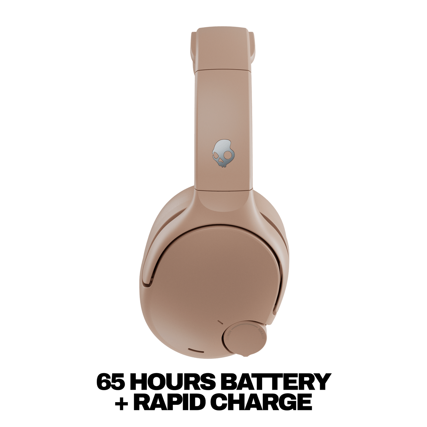 Brown Crusher 720 headphones with a logo on the side against a white background | Primer