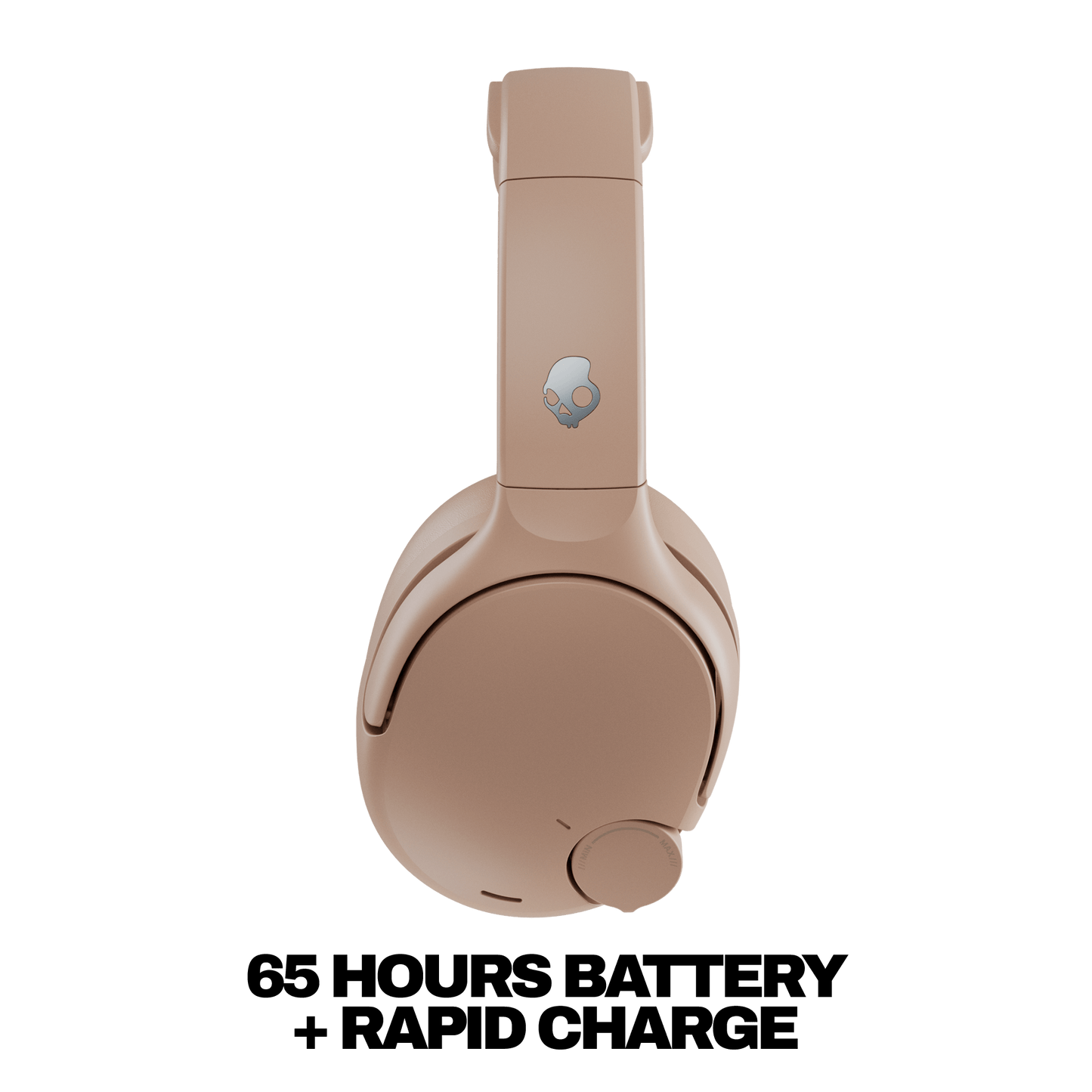 Brown Crusher 720 headphones with a logo on the side against a white background | Primer